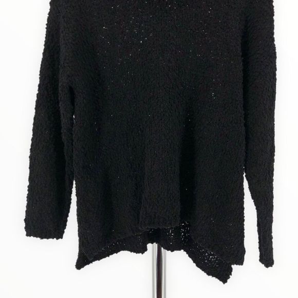 Bobeau Black Boucle Nubby Long Sleeve Mock Neck Sweater size 1X - Picture 6 of 13